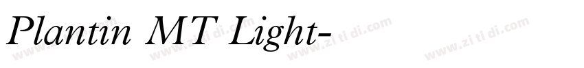 Plantin MT Light字体转换 Plantin MT Light字体转换